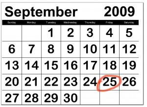 September 2009 Calendar